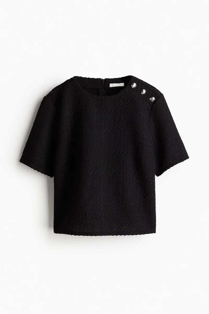 H&M Bouclé blouse