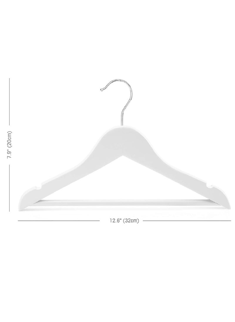 HOUSE DAY - HOUSE DAY Wooden Childrens Hangers Kids Hangers,(20 Pack) Wood Baby Hangers Nursery Hangers, 360° Swivel Hook Non Slip Coat Hanger for for Coats, Suits, Pants and Jackets. - Image 1