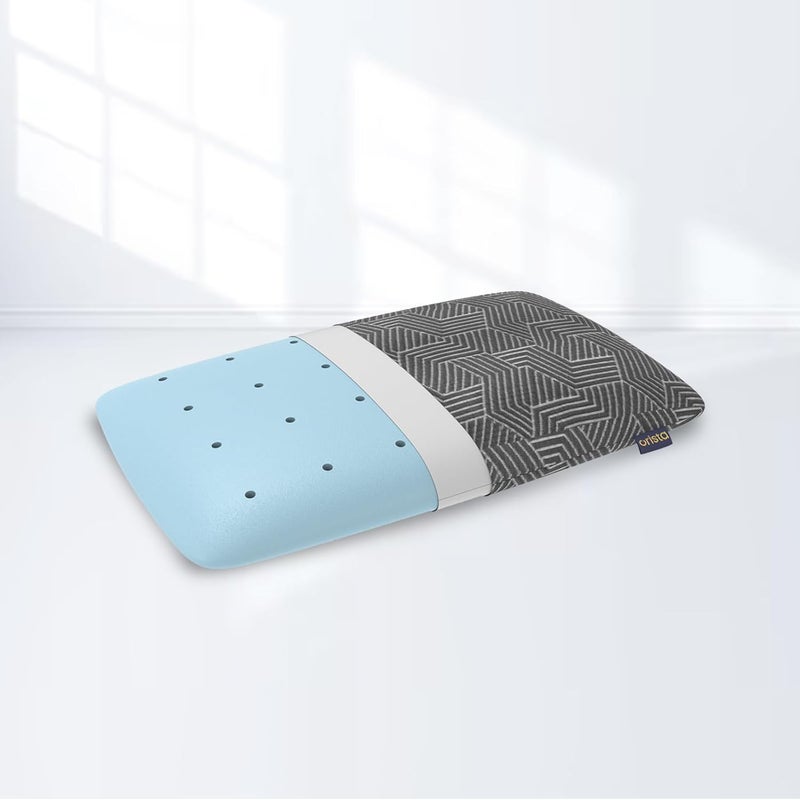 Orista Orista Advance Gel Blended Memory Foam Sleep Enhancer Pillow 2 Year Warranty Cushions Neck Shoulder Pain Relief Orthopedic Pillow Back Side Stomach Sleepers 24 x 16 x 3 Inch Set of 1 - Image 1