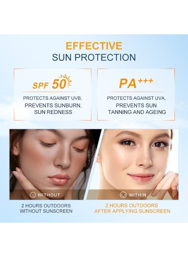 SACE LADY Airy Soothing Sunscreen SPF50+++ – Lightweight, Non-Sticky UVA/UVB Protection – 50g - Image 2