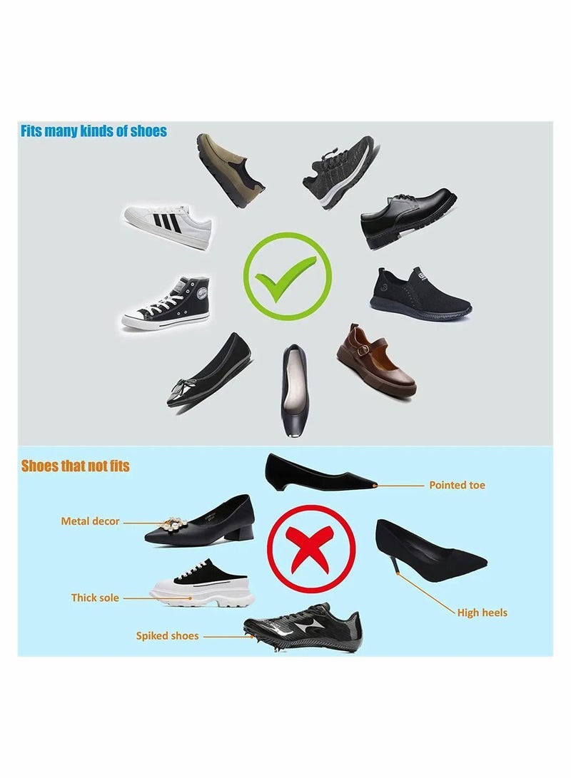 Y&D Silicone Shoe Covers, Waterproof Thickened Sole Reusable Rain Rubber Non Slip Protectors, Elastic Overshoes Elevated Galoshes for Man and Woman (XL, White) - Image 5