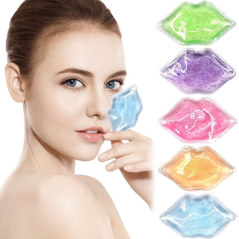 coldchill Lip and Eye Ice Pack for Injuries Mini Small Gel Ice Pack Hot and Cold Compress Reduce Pain and Swelling Dark Circles Fade Eye Relax AntiAging Lip Care Pad Gift for Girl Woman Multicolored - Image 3