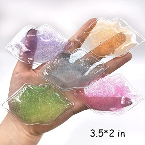 coldchill Lip and Eye Ice Pack for Injuries Mini Small Gel Ice Pack Hot and Cold Compress Reduce Pain and Swelling Dark Circles Fade Eye Relax AntiAging Lip Care Pad Gift for Girl Woman Multicolored - Image 5