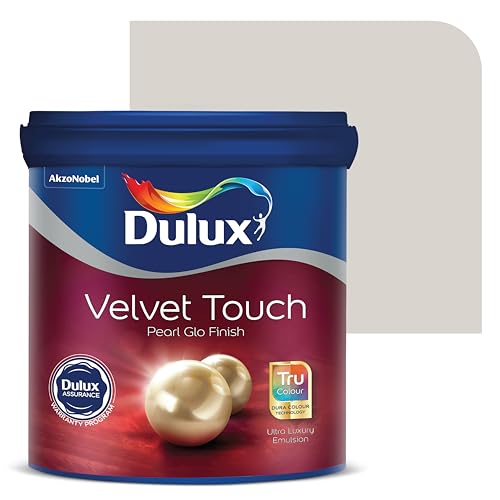 Dulux Velvet Touch Pearl GLO Interior Emulsion Paint (4L, Barley Beige) – Luxurious soft-sheen wall paint, highly durable, washable, rich, intense colors, with 6-year warranty - Image 1