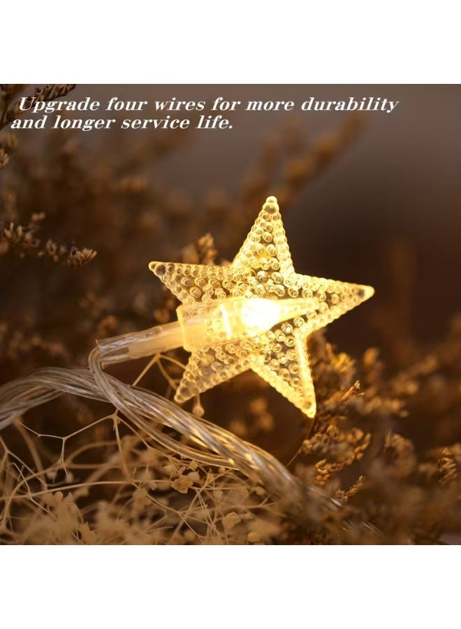 Goolsky 1 قطعة أضواء خيط 20 LED أضواء خيط نجمي، صندوق بطارية مزود الطاقة أضواء خيط خيالية، حفلات الزفاف، رأس السنة، أبيض دافئ - Image 5