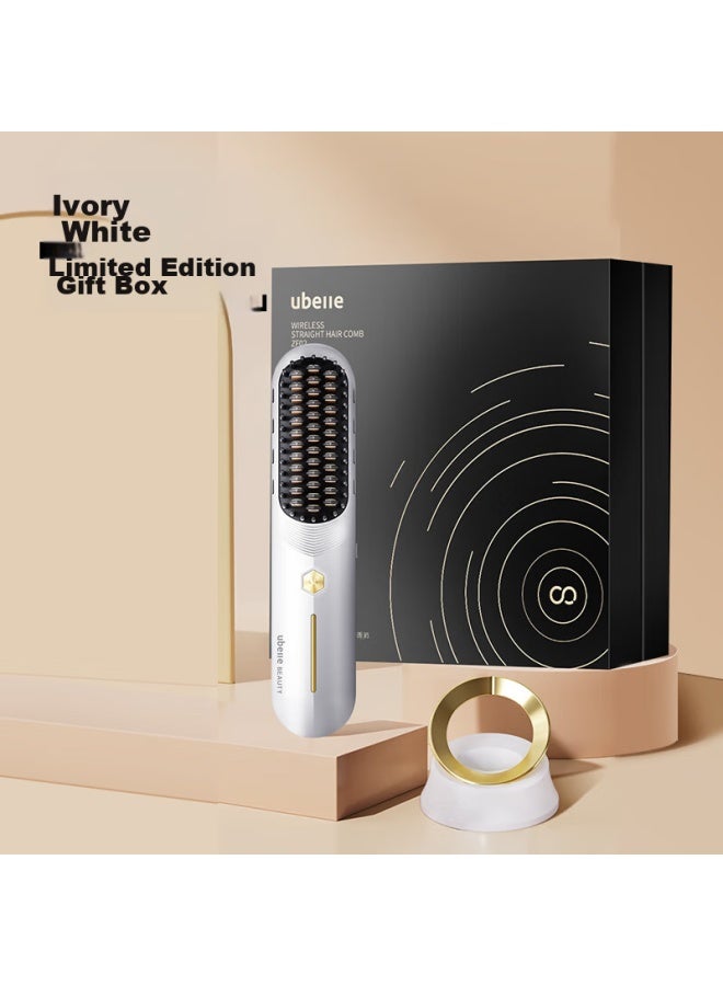 Ubelle Wireless Straightening Brush, Negative Ion Hair Care, Non-damaging, Portable, Dual-use For Straightening And Curling, Egg Roll Brush, Straightening Iron, Styling Comb, Gift For Women's Day, Qixi Festival, Valentine's Day Present - Image 4