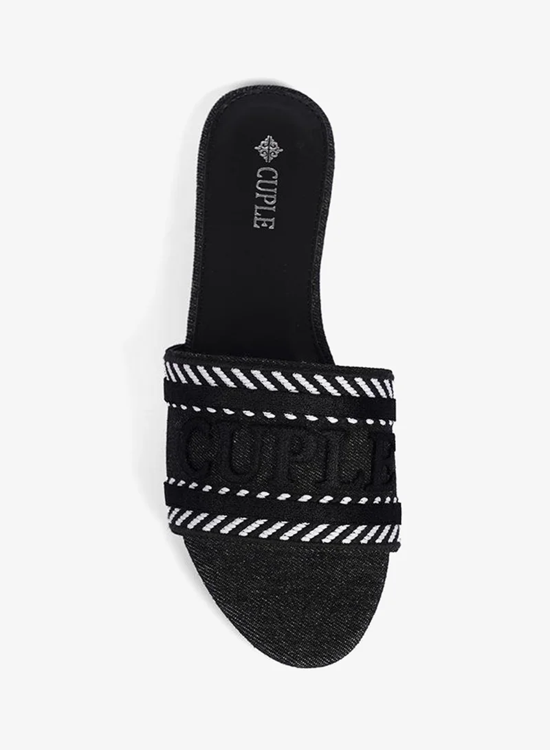 Cuple Ladies Cuple print Slip-on Sandals