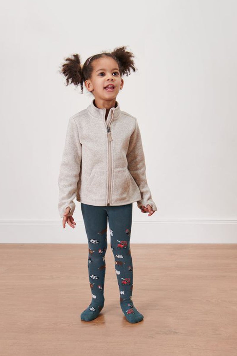 Tchibo بنطال ضيق لطيف للفتيات من قطعتين للأطفال، أخضر - Image 1