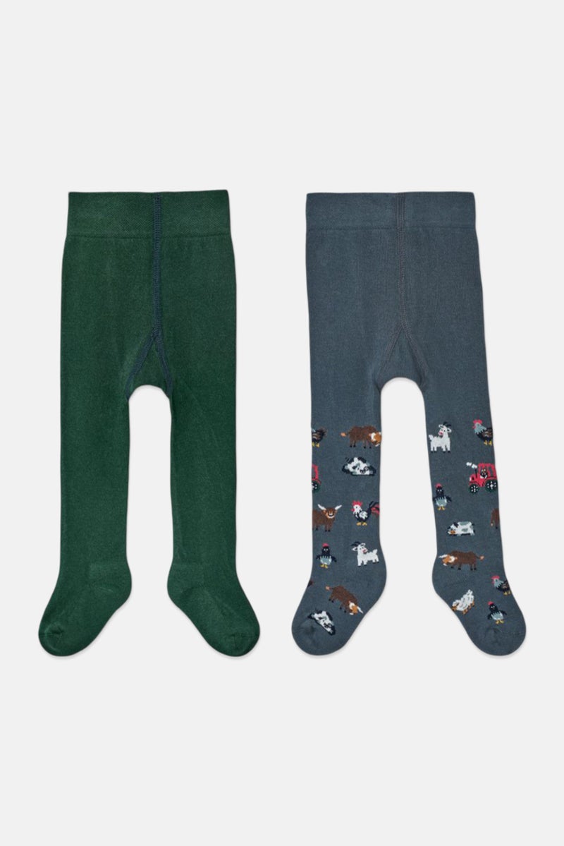 Tchibo بنطال ضيق لطيف للفتيات من قطعتين للأطفال، أخضر - Image 2