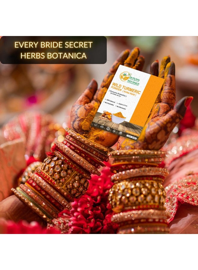 هيربس بوتيانيكا مسحوق الكركم البري من هيربس بوتانيكا، كركم كاستوري نقي 100% للوجه والعناية بالبشرة والجمال المنزلي - مسحوق طبيعي لعلاج حب الشباب والبقع الداكنة وفرط التصبغ، عبوة قابلة لإعادة الإغلاق، 5.3 أونصة - Image 3