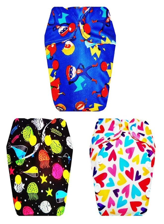 Dumbledo Premium Newborn Cloth Diaper with Integrated Soaker (Pack of 3) | Soft & Gentle | Breathable | Travel Friendly | Everyday Diapering Essential | 0 - 4 Months | Unisex Baby - Image 1