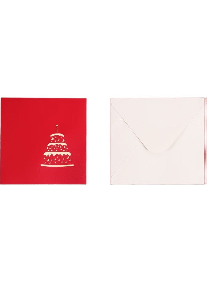 TaTanice [Lowest Price Online] Tatanice 3D Birthday Card, Creative Greeting Card, Personalized Message Card, 3D Birthday Cake - Image 3