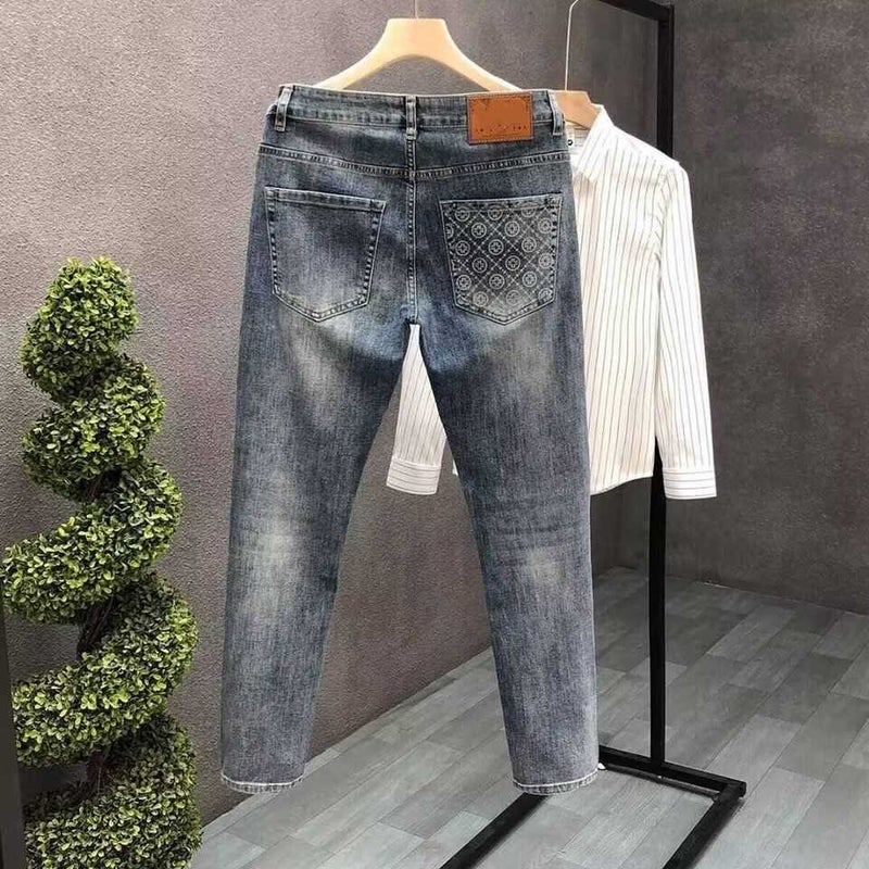 Unisex Casual Daily Denim Jeans - Image 2