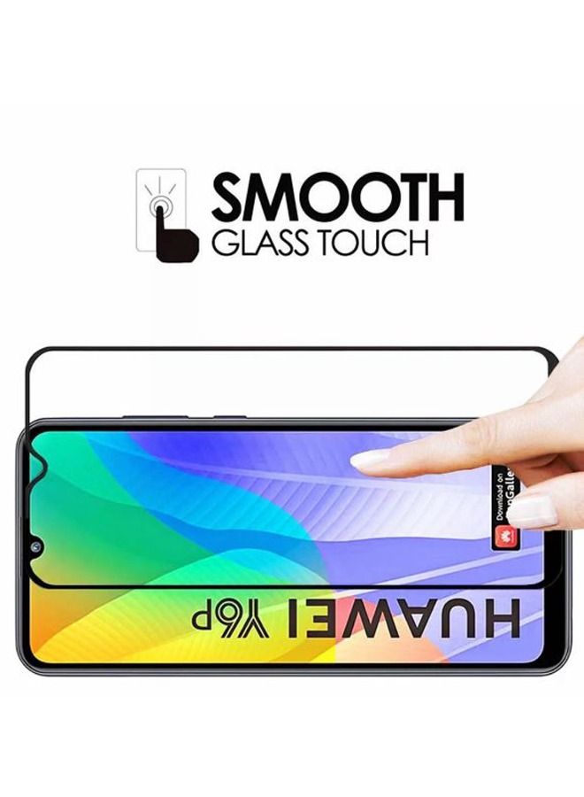 shAyzee Tempered Glass Screen Protector for Huawei Y6p Black/Clear - Image 3