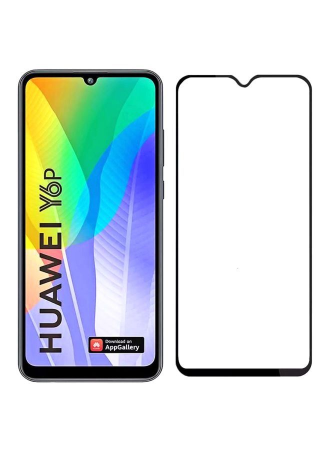 shAyzee Tempered Glass Screen Protector for Huawei Y6p Black/Clear - Image 1