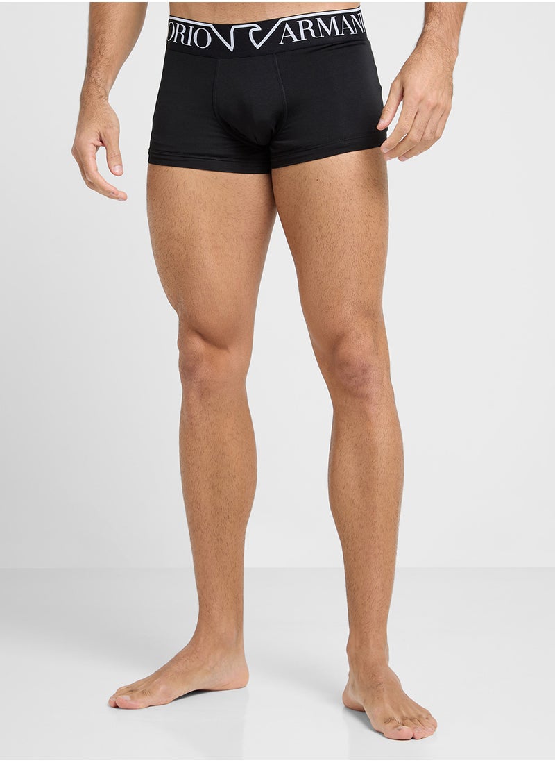 EMPORIO ARMANI Logo Crew Neck T-Shirt & Trunks Set  - Image 4