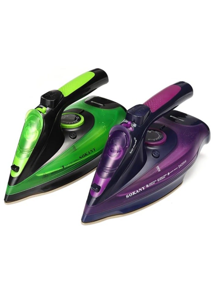 Sokany AJ2085 Cordless Steam Iron, 2400W, 360ml Water Tank, Ceramic Soleplate - Image 2