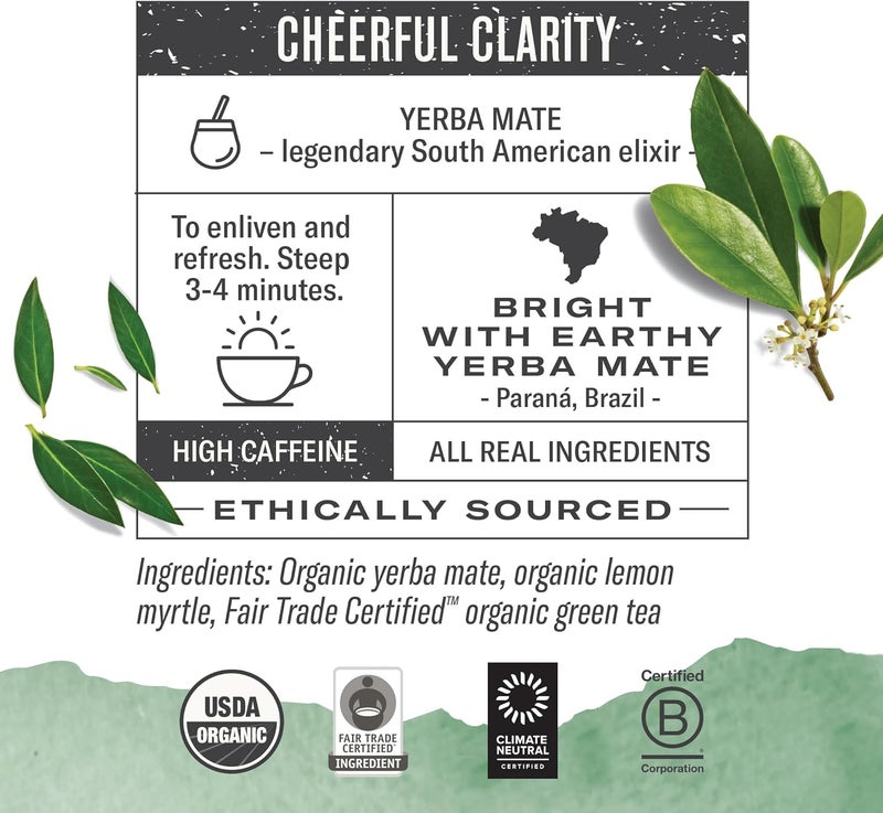 Numi Organic Mate Lemon Tea Bags - Image 2