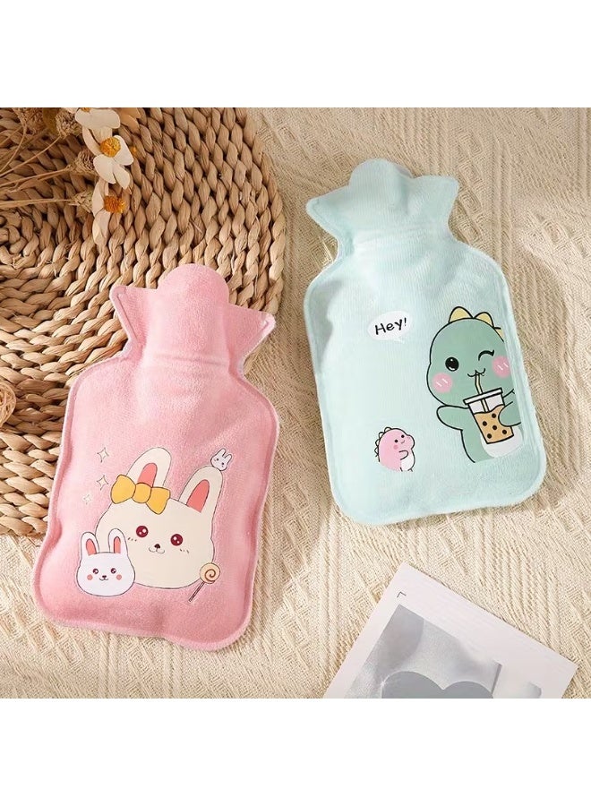 Cute cartoon design hot water bottle - for everyday use and multi-shaped heating (2 pieces) - Image 1