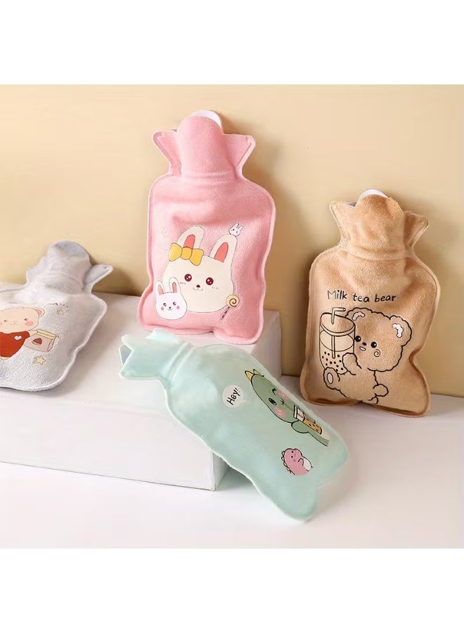 Cute cartoon design hot water bottle - for everyday use and multi-shaped heating (2 pieces) - Image 3