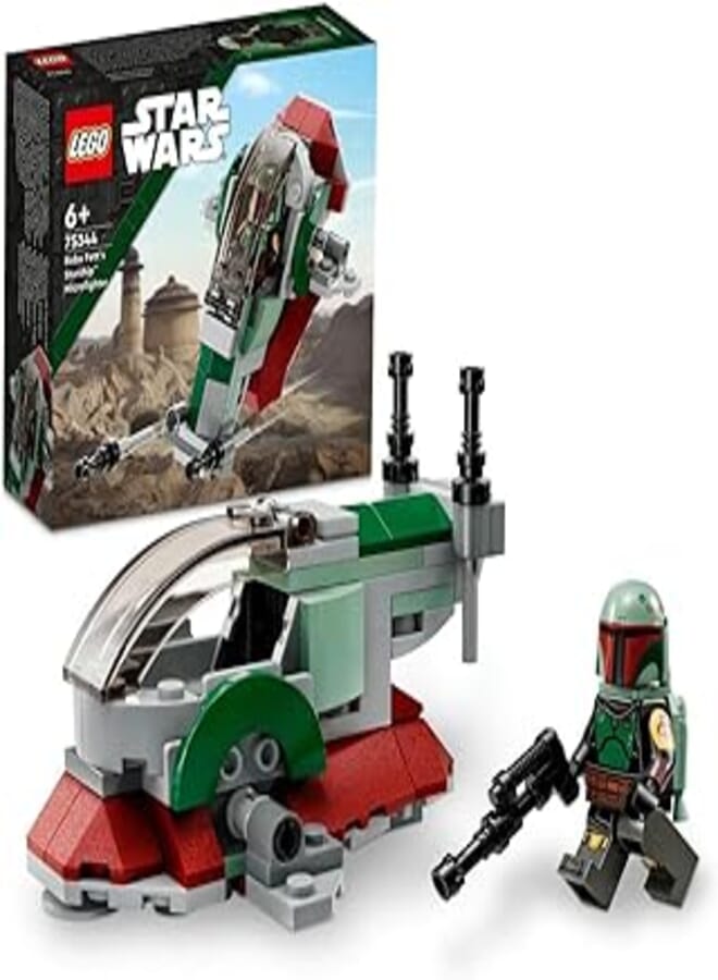 LEGO® Star Wars™ Boba Fett's Starship™ Microfighter 75344 Building Toy Set (85 Pieces)
