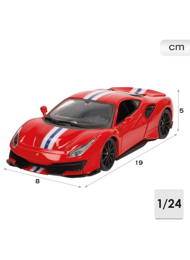 بوراجو 1:24 آر آند بي فيراري 488 بيستا - أحمر - Image 4