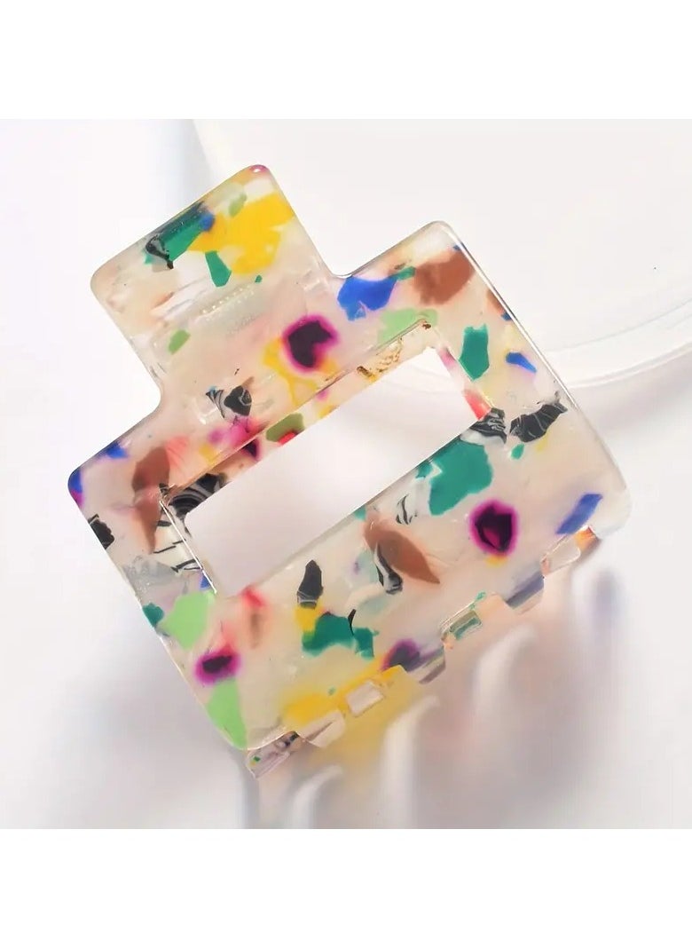 Goolsky Colorful Hollow Out Hair Claw Clip Elegant Non Slip Hair Grab Clip Ponytail Holder For Women And daily uses  - Image 1
