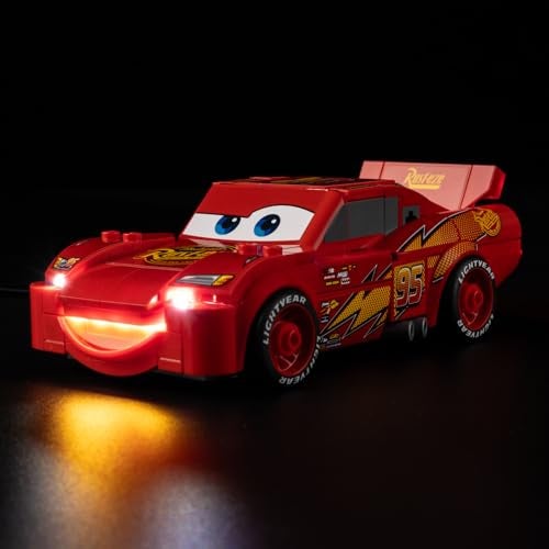 Nitemode Light Kit Compatible with Lego Speed Champions Lightning McQueen Upgraded Pixar Cars Models Set Lighting Accessories No Model - Image 1