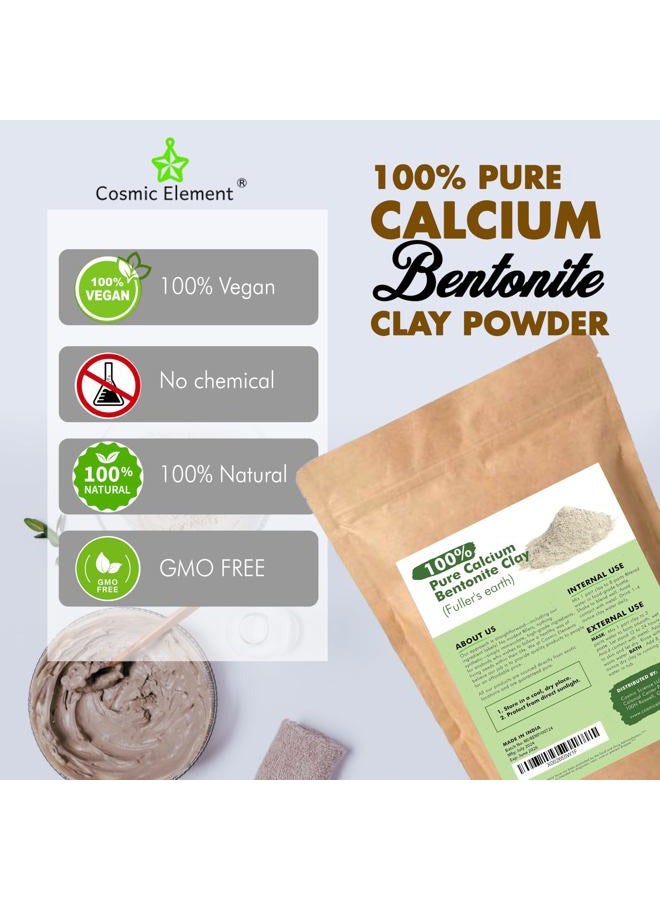 cosmic element 100% Pure Calcium Bentonite Clay Powder - Bentonite Clay Food Grade, Vegan, Healing Clay | Skin Care Detox - Deep Pore Cleansing Face & Body Mask for Soft, Smooth, Refreshed Skin | 12oz - Image 5