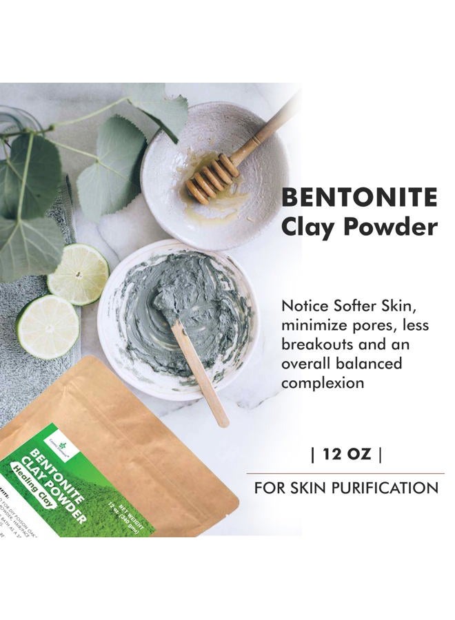 cosmic element 100% Pure Calcium Bentonite Clay Powder - Bentonite Clay Food Grade, Vegan, Healing Clay | Skin Care Detox - Deep Pore Cleansing Face & Body Mask for Soft, Smooth, Refreshed Skin | 12oz - Image 3