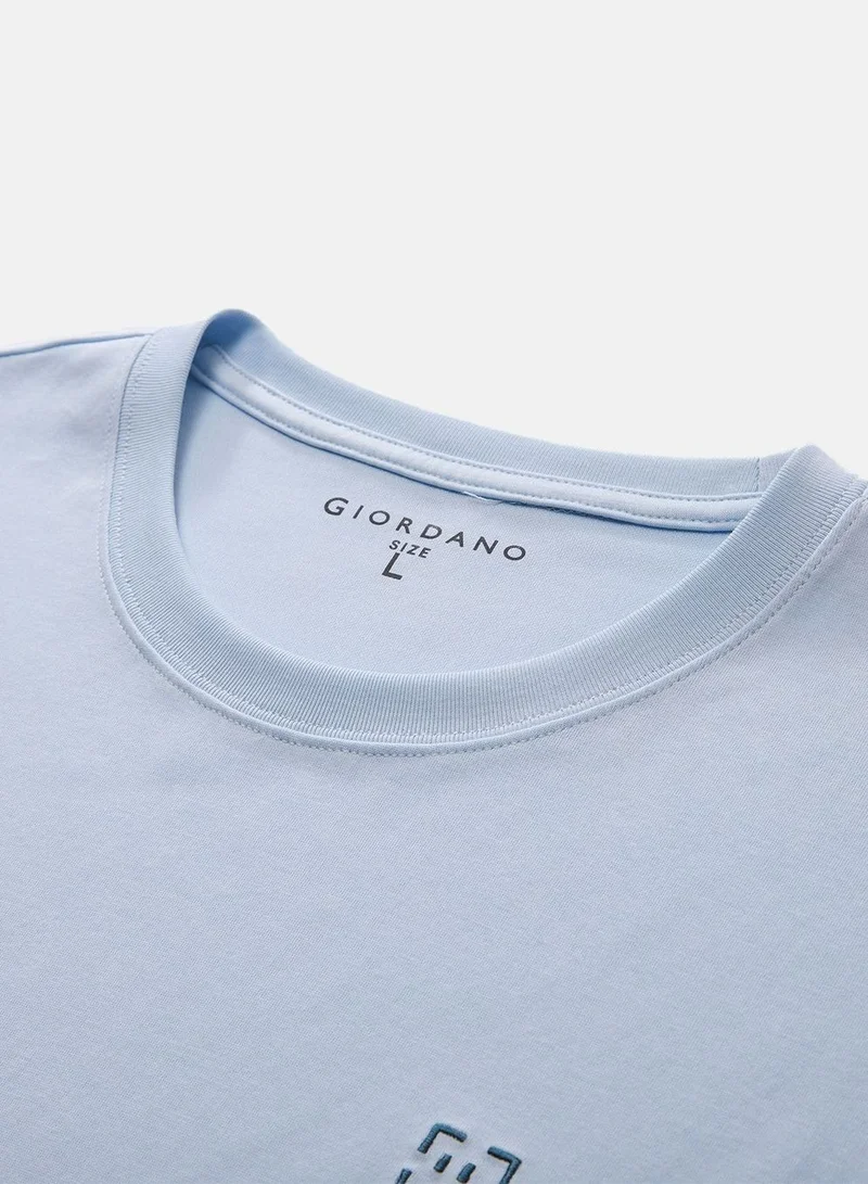 Giordano  Men's Crew Neck Short Sleeve Loose Tee for Men | Best Price UAE