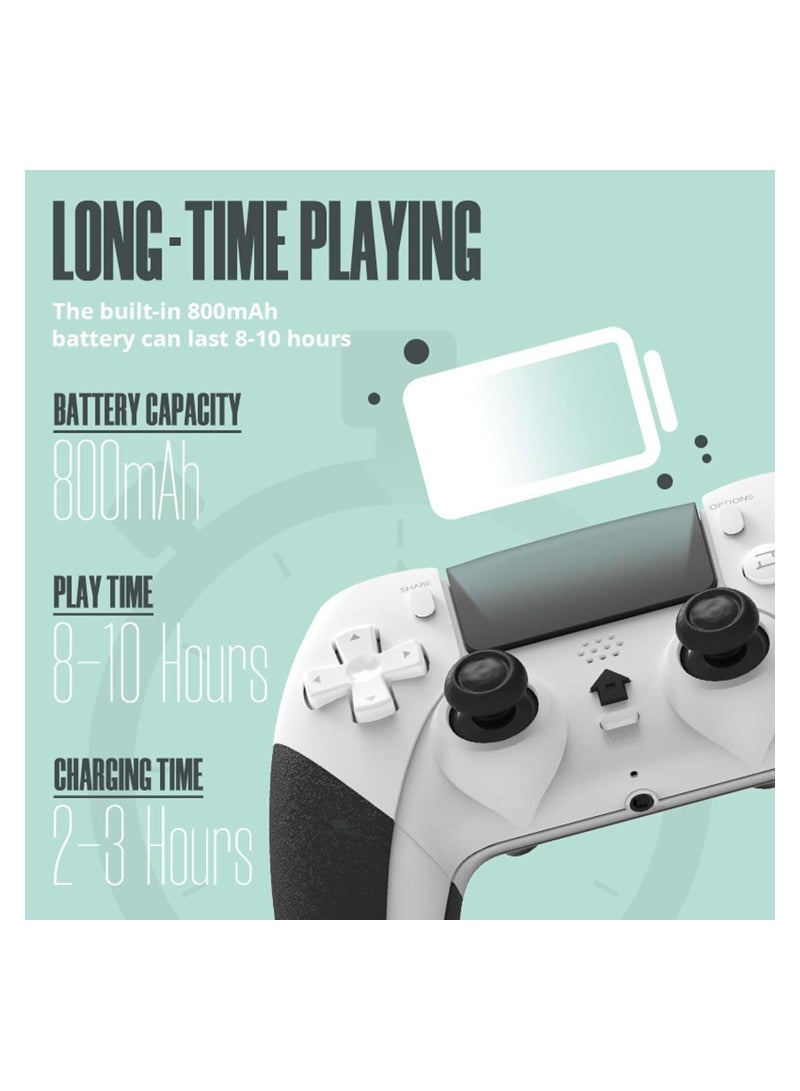 Wireless Pro Controller Compatible with PS4 /PS4 Pro/PS4 Slim Console, Gaming Remote with Built-in 800mAh Rechargeable Battery, Precise Joystick, Audio, Turbo, Advanced ons Programming - Image 5