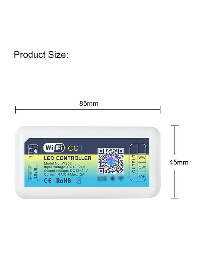 NIBEMINENT Mini WIFI Light Emitting Diode Controller White 0.075kg - Image 2