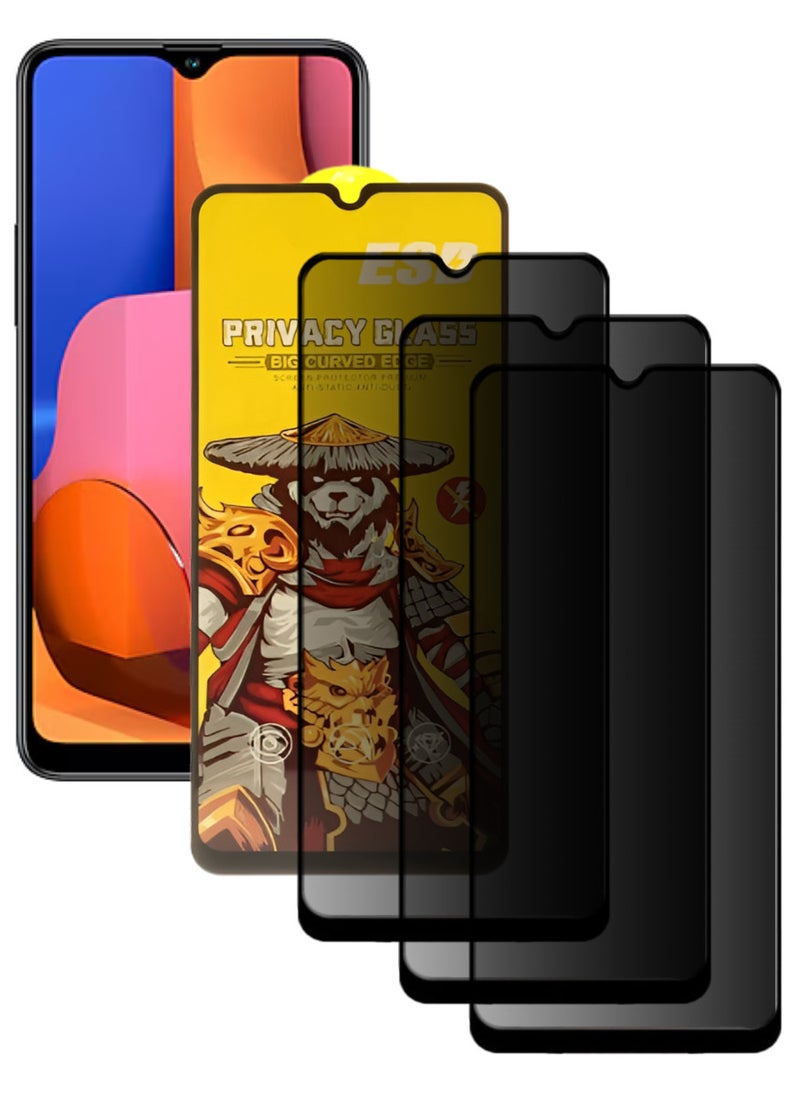 ESD 3 Pieces Tempered Dustproof Privacy Glass Screen Protector Compatible For Samsung Galaxy A20s - Image 1