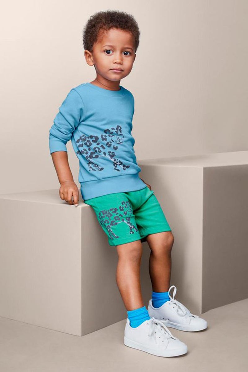 Tchibo Kid Boys Printed Long Sleeve T-shirt, Blue - Image 1