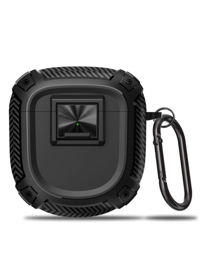 for Bose QuietComfort Earbuds II Case NEW QuietComfort Ultra Earbuds Case, Shockproof Protective Bose Earbuds 2 Case Cover for Bose QC II Accessories with CarabinerLanyard Black - Image 1