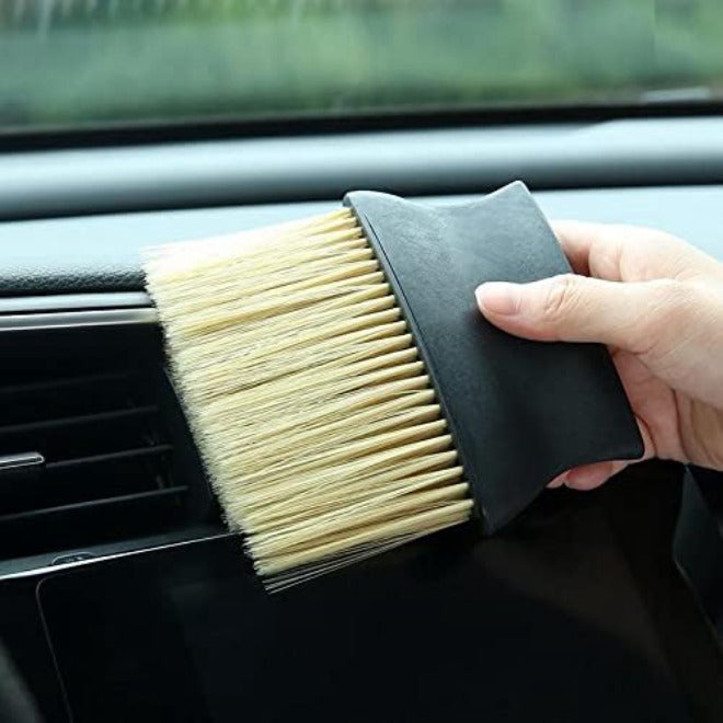 AWSL 2 Pack Soft Flexible Nylon Bristle Car Detailing Brushes - White, Long Handle, Reusable for Auto Interior/Exterior Detail Cleaning Connectable modular - Image 5
