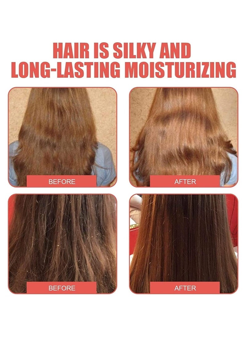 EELHOE Coconut Bomb Nourishing Hair Mask, New Nourishing Coconut Hair Mask,Natural Coco Oil Formula Masque for Silk Smooth Deep Conditioner,Hair Damaged Dry Treatment for All Hair Types - Image 3