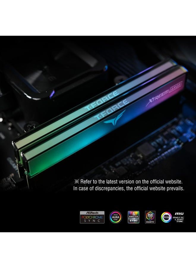 TeamGroup ذاكرة T-Force XTREEM ARGB DDR5 سعة 32 جيجابايت (2x16 جيجابايت) 8000 ميجاهرتز PC5-64000 CL38 لوحدة ذاكرة سطح المكتب - Image 3