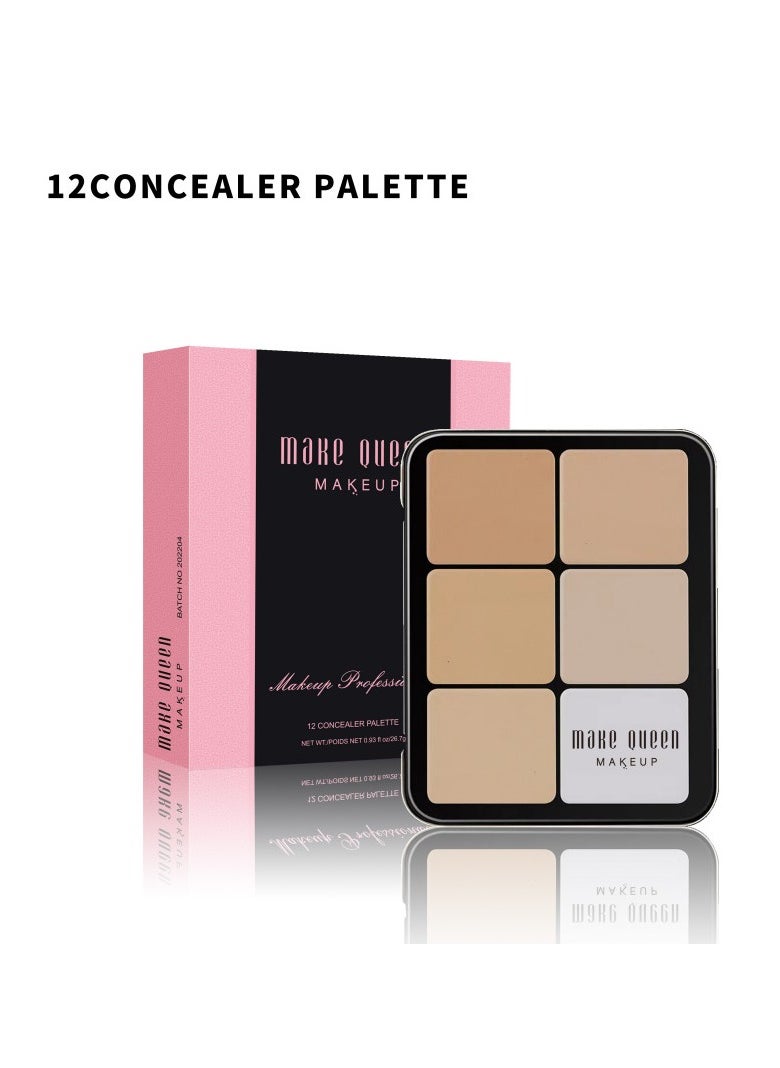 Make Queen Makeup - Make Queen Concealer Palette 12 Color - Image 1