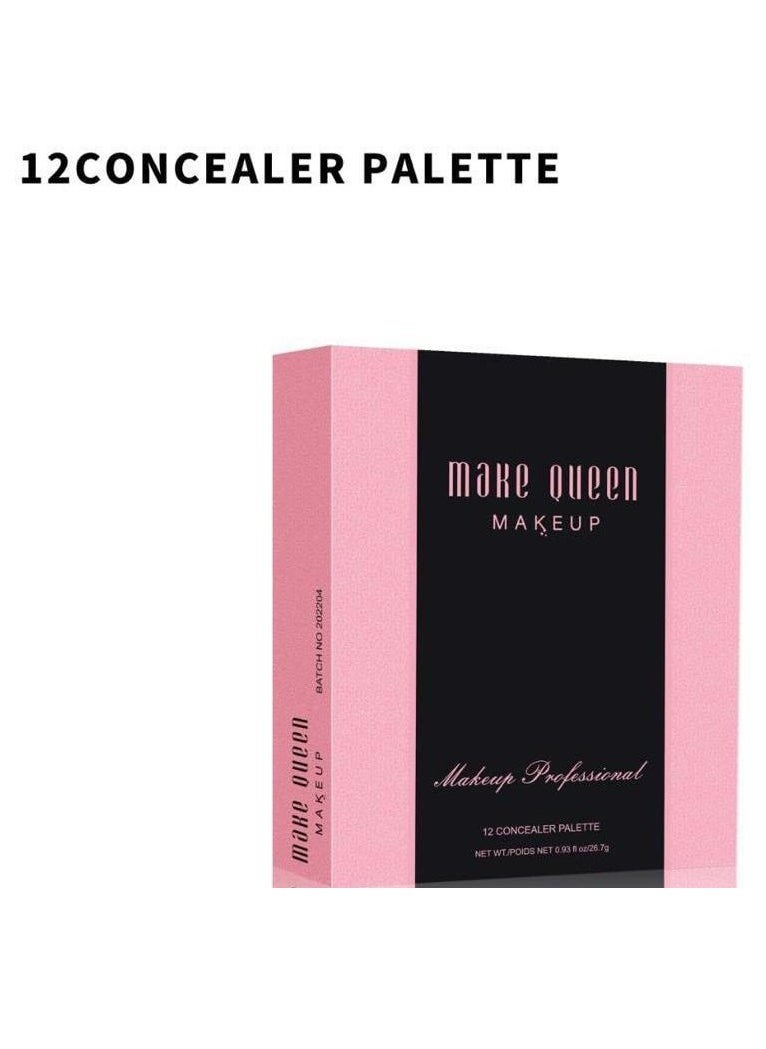 Make Queen Makeup - Make Queen Concealer Palette 12 Color - Image 1