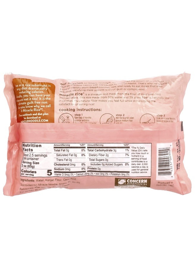 Miracle Noodle, Miracle Rice®, Plant Based Rice, 8 oz (227 g) - Image 2