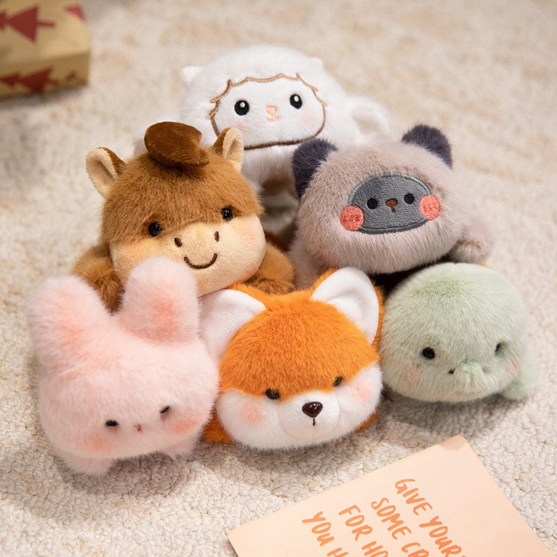 Cartoon Plush Animal Fridge Magnet - Cute Magnetic Lying-Down Stuffed Toy, 14cm, Gift Souvenir - Image 4