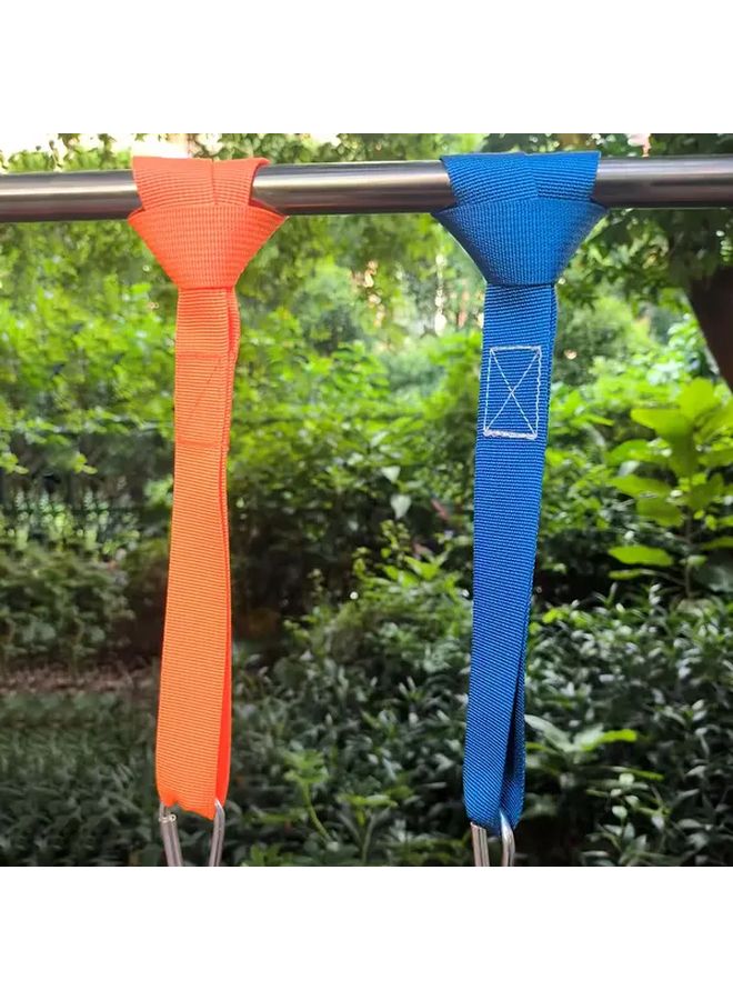 Blue 5pcs Heavy Duty Nylon Adjustable Hook Loop Fastening Straps for Motorcycles Bicycles Trucks Camping - Image 2