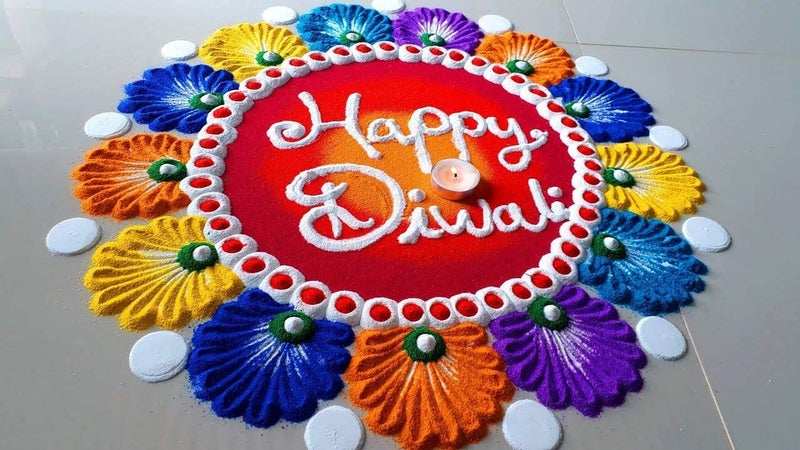 Rangoli Rangoli ColorsFestival DiwaliNatural Organic PowderRedYellowBlueDark GreenKai Special Occasionsfor Rangoli Daily Pooja Needs 500 Gram  - Image 4