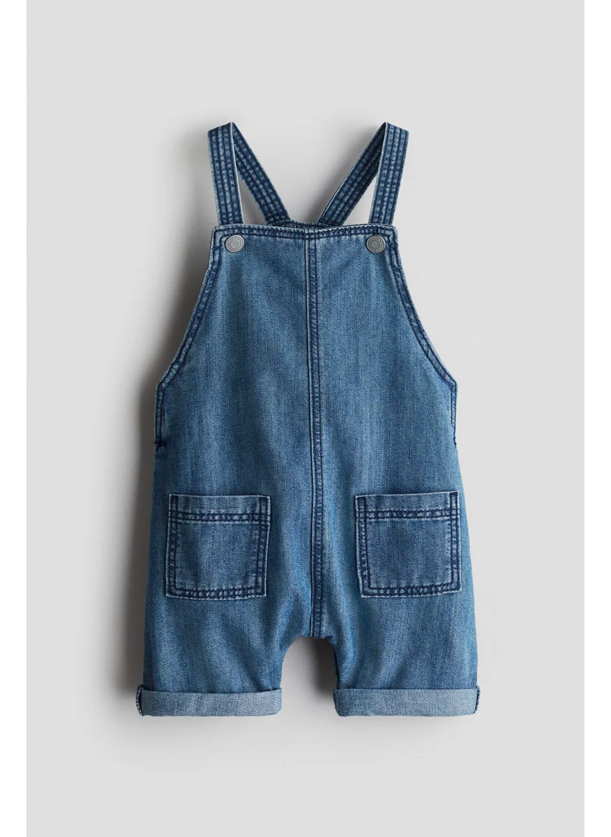 اتش اند ام Denim Dungaree Shorts
