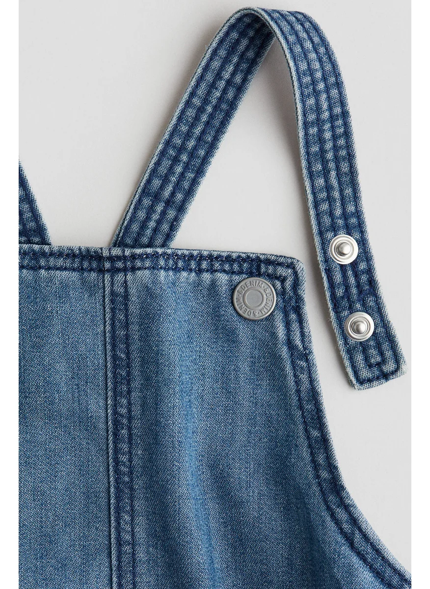 اتش اند ام Denim Dungaree Shorts