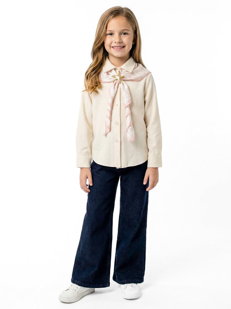 Hamada Tex Girls' three-piece clothing set for ages 7 to 14 years, 3904-4904 - Image 4