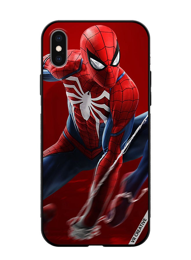 VR CREATIVE Protective Case Cover For Apple iPhone XS Max Spiderman Design Multicolour - Image 1
