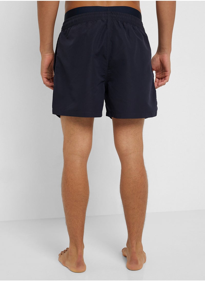 EMPORIO ARMANI Beachwear Logo  Drawstring Shorts  - Image 3